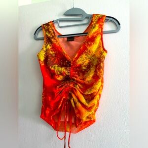 PLEIN SUD JEANS MESH TOP, SIZE S/M